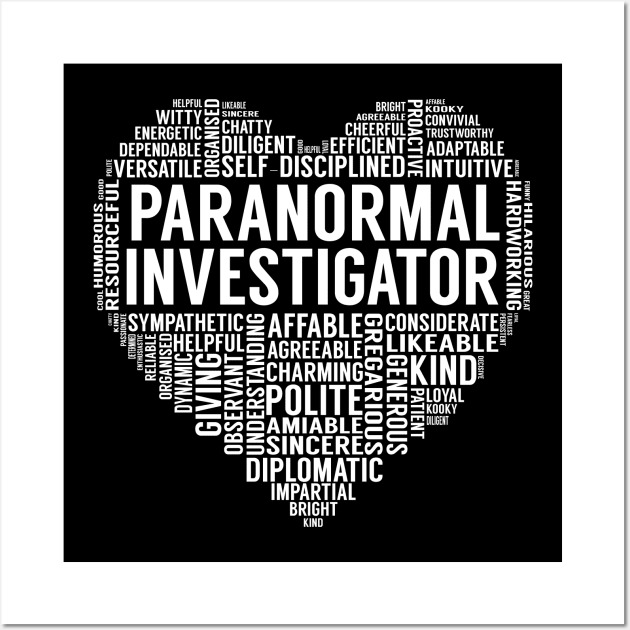 Paranormal Investigator Heart Wall Art by LotusTee